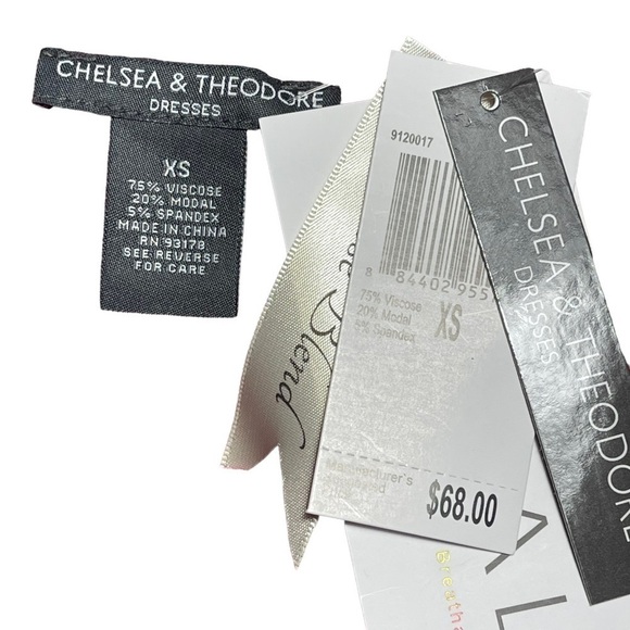 Chelsea & Theodore Magenta Sleeveless Casual Dress XS - Picture 5 of 7